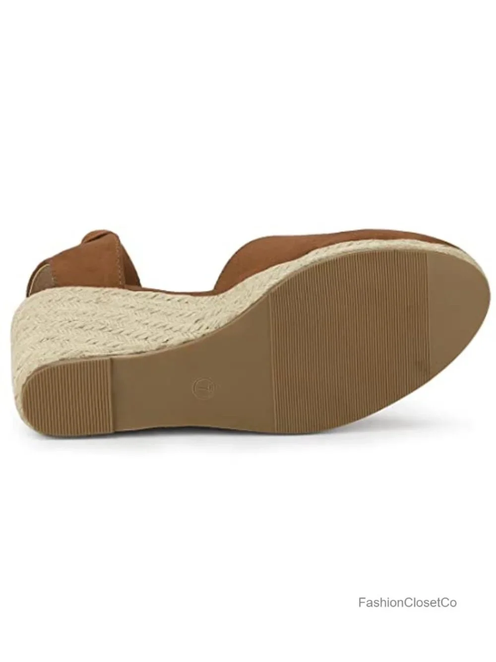 Faux Suede Espadrille Wedges Tie Up Closed Toe Platform Heels Summer Party